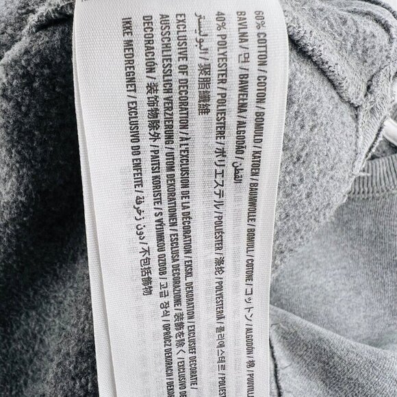 Gilly Hicks Womens Grey Crop Sweatshirt Long Sleeve Cotton Blend Heart Logo Size - Picture 5 of 8